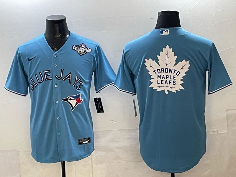 Men 2025 Toronto Blue Jays Blank Light Blue Game Nike MLB Jersey style 010